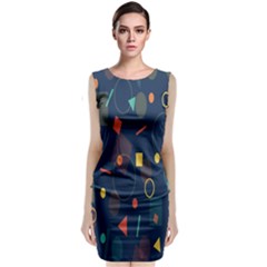 Background-a 012 Classic Sleeveless Midi Dress by nate14shop