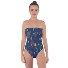 Background-a 012 Tie Back One Piece Swimsuit by nate14shop