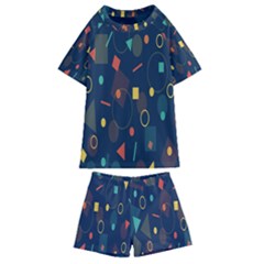 Background-a 012 Kids  Swim Tee And Shorts Set