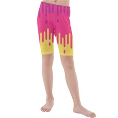 Background-a 013 Kids  Mid Length Swim Shorts by nate14shop