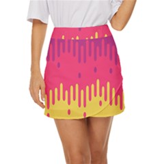 Background-a 013 Mini Front Wrap Skirt