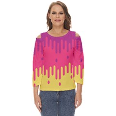 Background-a 013 Cut Out Wide Sleeve Top