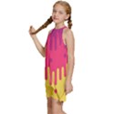 Background-a 013 Kids  Halter Collar Waist Tie Chiffon Dress View2