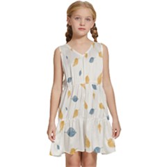 Background-a 016 Kids  Sleeveless Tiered Mini Dress