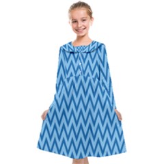 Background-cevrons-blue-001 Kids  Midi Sailor Dress by nate14shop