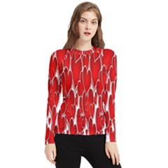 Banner Love Red Women s Long Sleeve Rash Guard by nate14shop