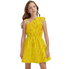 Beer-003 Kids  One Shoulder Party Dress