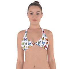 Big Collection Off Colorful Butterfiles Halter Neck Bikini Top by nate14shop