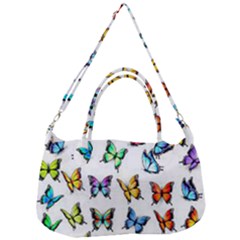 Big Collection Off Colorful Butterfiles Removal Strap Handbag by nate14shop