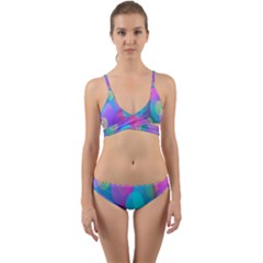 Bokeh-002 Wrap Around Bikini Set by nate14shop