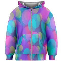 Bokeh-002 Kids  Zipper Hoodie Without Drawstring by nate14shop