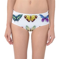 Butterflay Mid-waist Bikini Bottoms by nate14shop