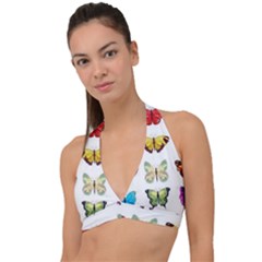 Butterflay Halter Plunge Bikini Top by nate14shop