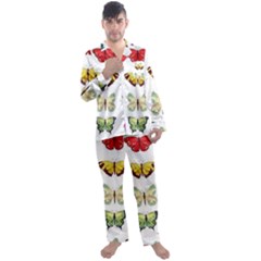 Butterflay Men s Long Sleeve Satin Pajamas Set