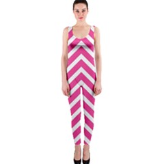 Chevrons - Pink One Piece Catsuit by nate14shop