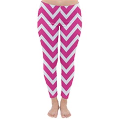 Chevrons - Pink Classic Winter Leggings