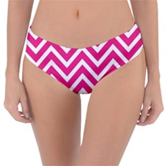 Chevrons - Pink Reversible Classic Bikini Bottoms by nate14shop