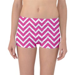 Chevrons - Pink Reversible Boyleg Bikini Bottoms