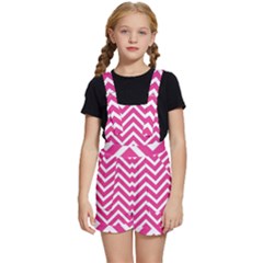 Chevrons - Pink Kids  Short Overalls by nate14shop