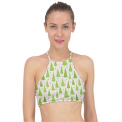 Christmas-a 002 Racer Front Bikini Top by nate14shop