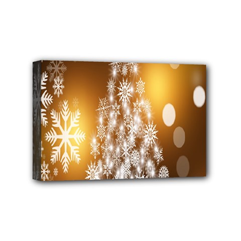 Christmas-tree-a 001 Mini Canvas 6  X 4  (stretched) by nate14shop