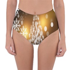 Christmas-tree-a 001 Reversible High-waist Bikini Bottoms by nate14shop