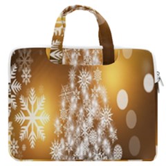 Christmas-tree-a 001 Macbook Pro13  Double Pocket Laptop Bag by nate14shop