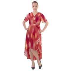 Christmas-tree-a 002 Front Wrap High Low Dress by nate14shop