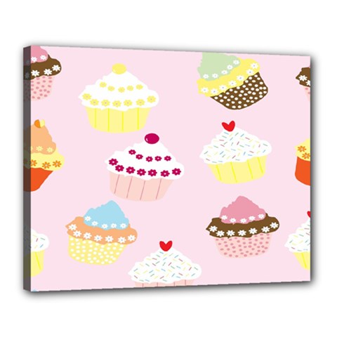 Cupcakes Canvas 20  X 16  (stretched) by nate14shop