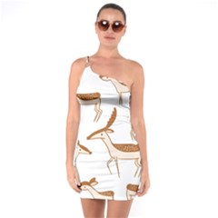 Deer One Soulder Bodycon Dress by nate14shop