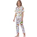 Desktop - A 001 Kids  Satin Short Sleeve Pajamas Set View1