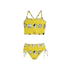 Dogs Girls  Tankini Swimsuit