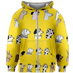 Dogs Kids  Zipper Hoodie Without Drawstring by nate14shop