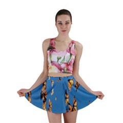 Eastern Monarch Butterfly Mini Skirt