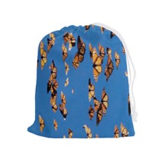 Eastern Monarch Butterfly Drawstring Pouch (XL)