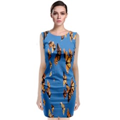 Eastern Monarch Butterfly Classic Sleeveless Midi Dress