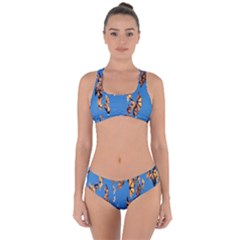 Eastern Monarch Butterfly Criss Cross Bikini Set