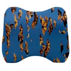 Eastern Monarch Butterfly Velour Head Support Cushion