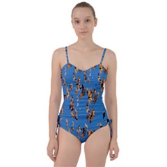 Eastern Monarch Butterfly Sweetheart Tankini Set by nate14shop