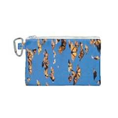 Eastern Monarch Butterfly Canvas Cosmetic Bag (Small)