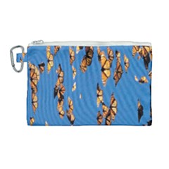 Eastern Monarch Butterfly Canvas Cosmetic Bag (Large)