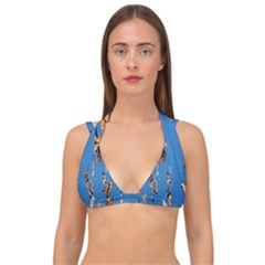 Eastern Monarch Butterfly Double Strap Halter Bikini Top by nate14shop