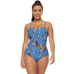 Eastern Monarch Butterfly Retro Full Coverage Swimsuit by nate14shop