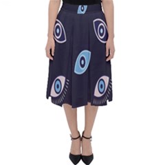 Eyes Classic Midi Skirt by nate14shop