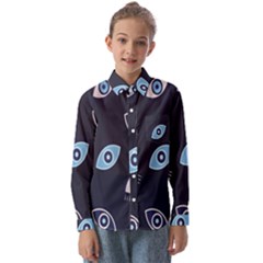 Eyes Kids  Long Sleeve Shirt by nate14shop