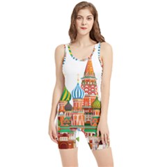 Moscow-kremlin-saint-basils-cathedral-red-square-l-vector-illustration-moscow-building Women s Wrestling Singlet