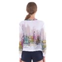 Drawing-watercolor-painting-city Women s Long Sleeve Tee View2