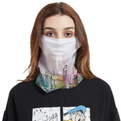 Drawing-watercolor-painting-city Face Covering Bandana (two Sides) by Jancukart