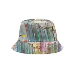 Drawing-watercolor-painting-city Inside Out Bucket Hat (kids) by Jancukart