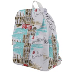 Big-ben-paris-clock-tower-vector-painted-london Top Flap Backpack